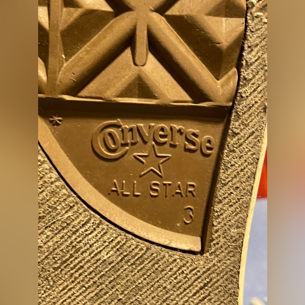 Gray White Converse ALL  Chuck Taylor Low Top Sz 3 - Picture 10 of 12